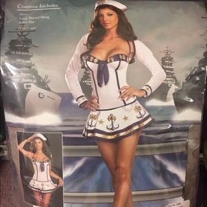 Navy and Gold Sailor Costume Set